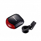 Мигалка задня Dlight CG-623R1 з батарейками, чорна, 3 діода, 3 режима