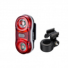 Мигалка задня Dlight CG-405R-BK з батарейками, чорна, 2діода*0.5 ватт, 3 режима